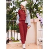 Ekouaer Womens Pajama Sets 2 Piece Soft Pjs Long Sleeve Lounge Set(Red)