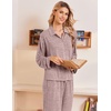 Ekouaer Womens Pajama Sets Long Sleeve Button Down Lounge Sets with Pockets(Light Pink)