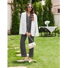 Ekouaer Womens Pajamas Set Cotton Long Sleeve Button Up 2 Piece Lounge Pjs(Dark Grey)