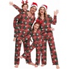 Red Green Plaid Snowflake