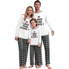 Ekouaer Family Christmas Pajamas Matching Sets Soft Pjs Sleepwear(Family-white)