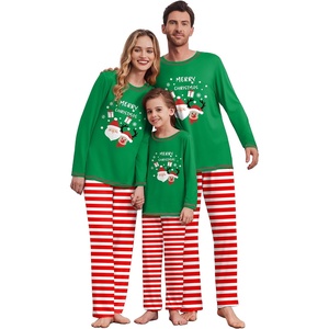 Ekouaer Family Christmas Pajamas Matching Sets Soft Pjs Sleepwear(Christmas Green)
