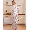 Ekouaer Women’s Satin Silk Pajamas Long Sleeve Button Up Pjs Lounge Sets(Pink Plaid Bow)