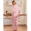 Ekouaer Women’s Satin Silk Pajamas Long Sleeve Button Up Pjs Lounge Sets(Red Plaid Strawberry)