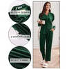 Ekouaer Womens Velour Track Suits Matching Sweatsuit 2 Piece Casual Outfits(Green)