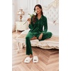 Ekouaer Womens Velour Track Suits Matching Sweatsuit 2 Piece Casual Outfits(Green)