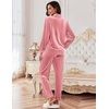 Ekouaer Womens Velour Track Suits Matching Sweatsuit 2 Piece Casual Outfits(Light Pink)