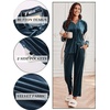 Ekouaer Womens Velour Track Suits Matching Sweatsuit 2 Piece Casual Outfits(Peacock Blue)