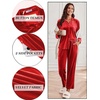 Ekouaer Womens Velour Track Suits Matching Sweatsuit 2 Piece Casual Outfits(Red)