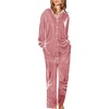 Ekouaer Womens Velour Track Suits Matching Sweatsuit 2 Piece Casual Outfits(Light Pink)