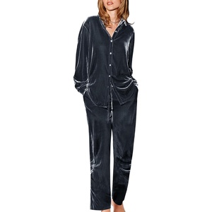 Ekouaer Womens Velour Track Suits Matching Sweatsuit 2 Piece Casual Outfits(Dark Grey)