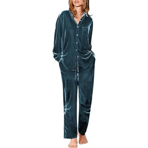 Ekouaer Womens Velour Track Suits Matching Sweatsuit 2 Piece Casual Outfits(Peacock Blue)