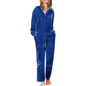 Ekouaer Womens Velour Track Suits Matching Sweatsuit 2 Piece Casual Outfits(Royal Blue)