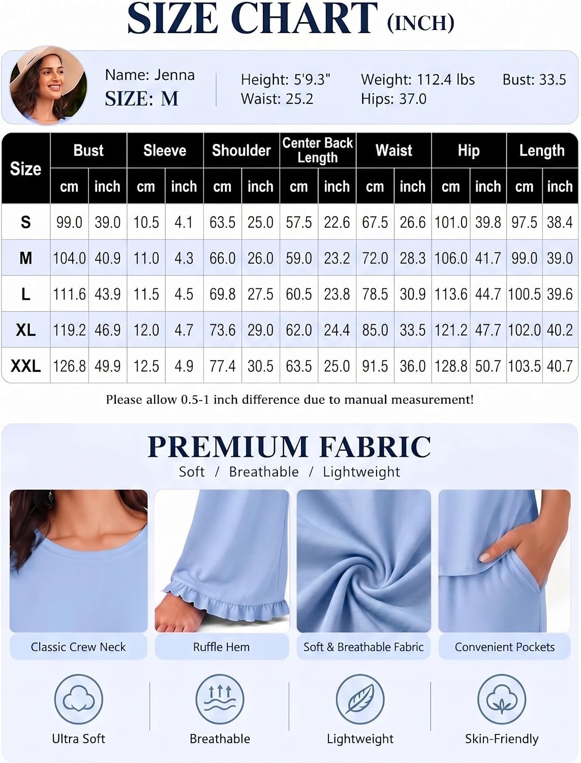 image:imageEkouaer Womens Pajama Set Bamboo Viscose Pj Short Sleeve 2 Piece Lounge SetBrown