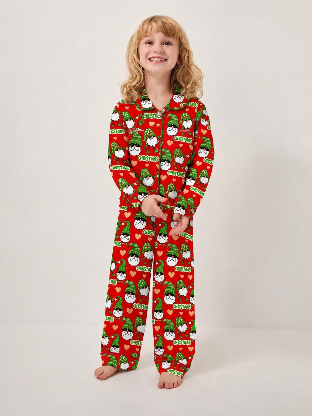 image:imageEkouaer Family Christmas Pajamas Matching Pjs Sets for Women Men and KidsRed Christmas Elf