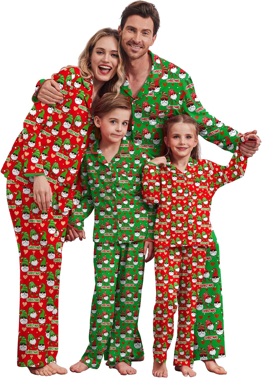 image:imageEkouaer Family Christmas Pajamas Matching Pjs Sets for Women Men and KidsRed Christmas Elf