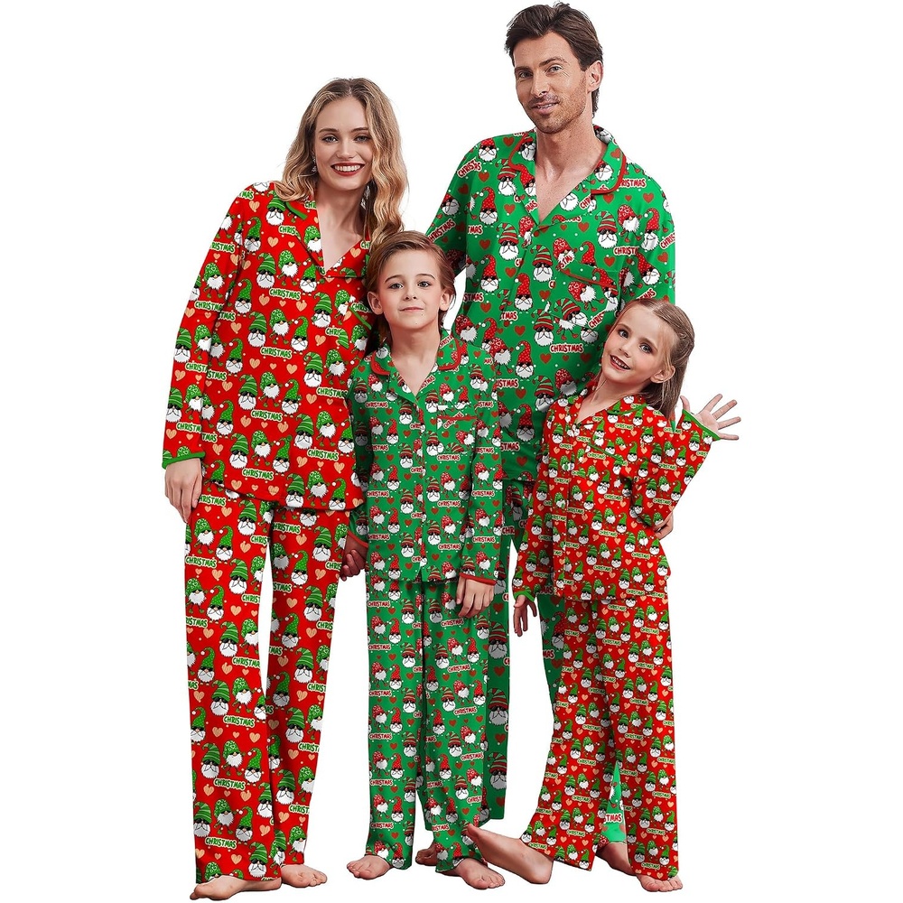 image:imageEkouaer Family Christmas Pajamas Matching Pjs Sets for Women Men and KidsRed Christmas Elf