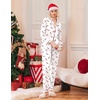 Ekouaer Christmas Pajamas Womens Long Sleeve Holiday Matching Pjs Set
