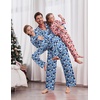 Ekouaer Family Christmas Pajamas Matching Pjs Sets for Women, Men and Kids(Pink Christmas Elf)