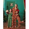 Ekouaer Family Christmas Pajamas Matching Pjs Sets for Women, Men and Kids(Red Christmas Elf)