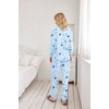 Ekouaer Womens Jogger Pajama Sets Long Sleeve Sleepwear Lounge Sets XS-XXL(Blue Planet Moon)