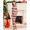 Ekouaer Womens Jogger Pajama Sets Long Sleeve Sleepwear Lounge Sets XS-XXL(Christmas Fair Isle Print)