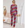 Ekouaer Womens Jogger Pajama Sets Long Sleeve Sleepwear Lounge Sets XS-XXL(Colorful Star)