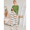 Ekouaer Womens Jogger Pajama Sets Long Sleeve Sleepwear Lounge Sets XS-XXL(Ombre Green)