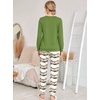 Ekouaer Womens Jogger Pajama Sets Long Sleeve Sleepwear Lounge Sets XS-XXL(Ombre Green)