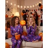 Ekouaer Womens Jogger Pajama Sets Long Sleeve Sleepwear Lounge Sets XS-XXL(Purple Halloween Print)