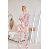 Ekouaer Womens Jogger Pajama Sets Long Sleeve Sleepwear Lounge Sets XS-XXL(Red Elk Chrismas)