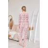 Ekouaer Womens Jogger Pajama Sets Long Sleeve Sleepwear Lounge Sets XS-XXL(Red Elk Chrismas)