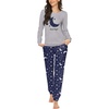 Navy Blue Moon and Stars