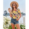 Ekouaer 2 Pack Nightgowns for Women Sleepshirt Short Sleeve Night Shirts(Mandala+camel)