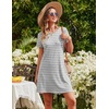Ekouaer 2 Pack Nightgowns for Women Sleepshirt Short Sleeve Night Shirts(Pink Tie Dye+grey Stripe)