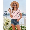 Ekouaer 2 Pack Nightgowns for Women Sleepshirt Short Sleeve Night Shirts(Sheep+pink)