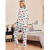 Ekouaer Pajamas Womens Long Sleeve Sleepwear Button Down Loungewear Pjs Set(Bow Red Green)