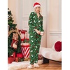 Ekouaer Pajamas Womens Long Sleeve Sleepwear Button Down Loungewear Pjs Set(Christmas Green Print)