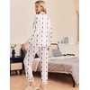 Ekouaer Pajamas Womens Long Sleeve Sleepwear Button Down Loungewear Pjs Set(Christmas White Gingerbread Man)