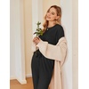 Ekouaer Pajamas for Women Set 2 Pack Lounge Set(Black+dark Gray)