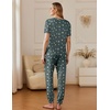 Ekouaer Pajamas for Women Set 2 Pack Lounge Set(Grey Star+black)