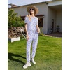 Ekouaer Pajamas for Women Set 2 Pack Lounge Set(Pink Love+white Butterfly)