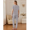 Ekouaer Pajamas for Women Set 2 Pack Lounge Set(Pink Star+purple Star)