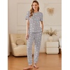 Ekouaer Pajamas for Women Set 2 Pack Lounge Set(Pink Star+purple Star)
