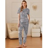 Ekouaer Pajamas for Women Set 2 Pack Lounge Set(Wine Red+grey Coffee)