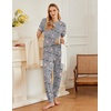Ekouaer Pajamas for Women Set 2 Pack Lounge Set(Wine Red+grey Coffee)
