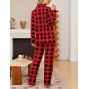 Ekouaer Womens Pajama Sets Button Down Long Sleeve & Pants loungewear