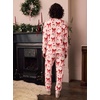 Ekouaer Women’s Pajama Sets Long Sleeve Jogger Pj Sets with Pockets XS-XXL(Blush Pink Santa Bow)