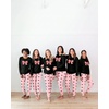 Ekouaer Women’s Pajama Sets Long Sleeve Jogger Pj Sets with Pockets XS-XXL(Pink Bow)