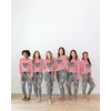 Ekouaer Women’s Pajama Sets Long Sleeve Jogger Pj Sets with Pockets XS-XXL(Pink Gingham Heart Bow)